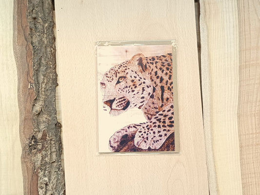 "Jaguar Lingering" Greetings Card