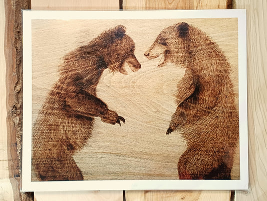 "Beach Fight" Art Print