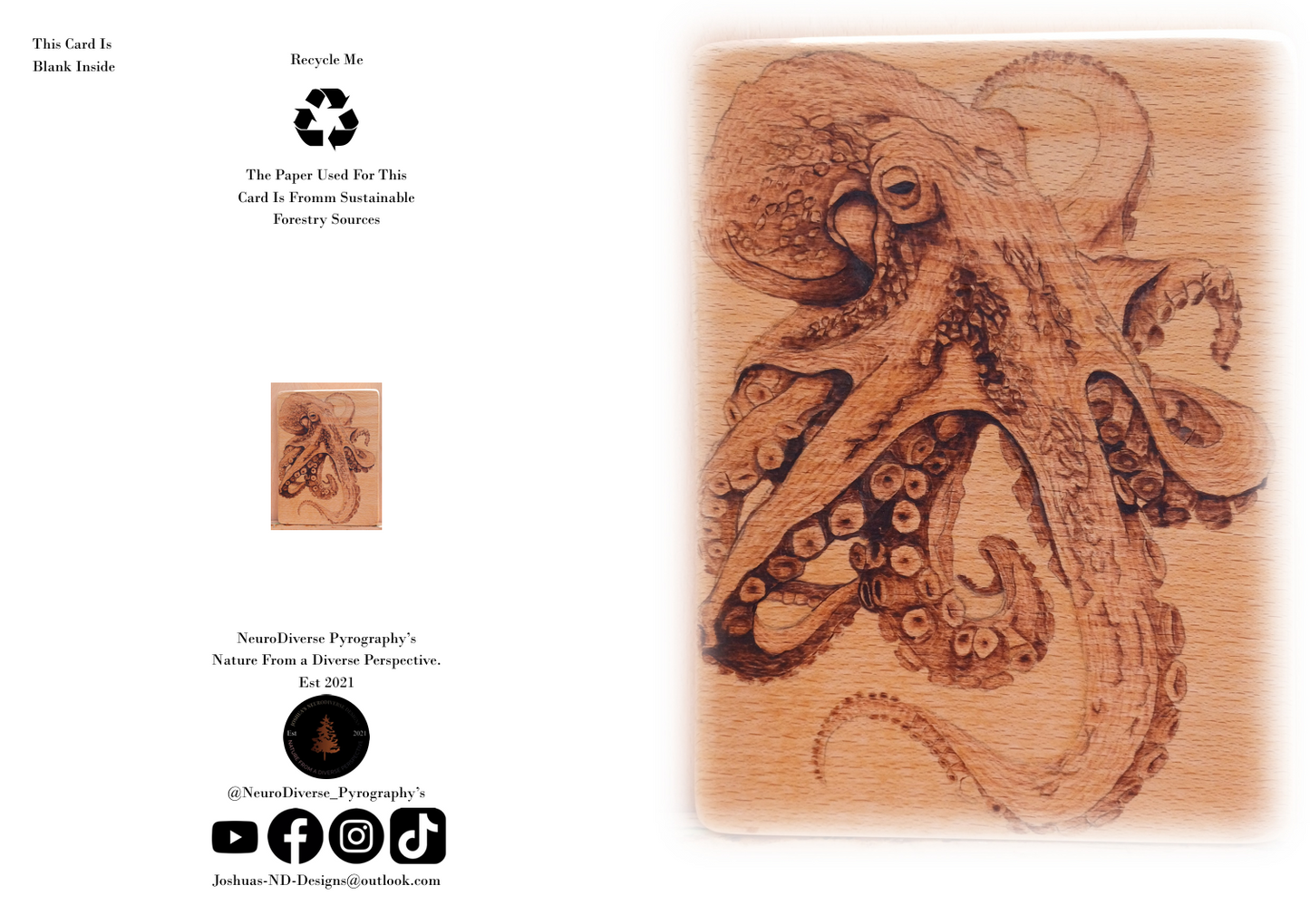 "3 Hearted" Greeting Card