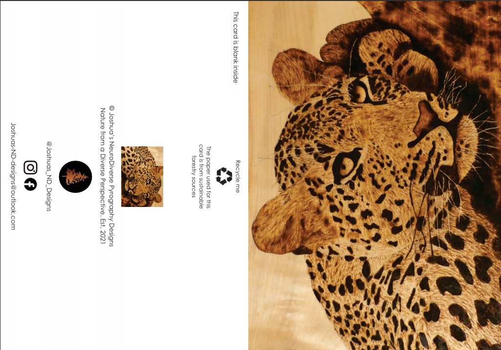 "Chilling Jaguar" Greetings Card