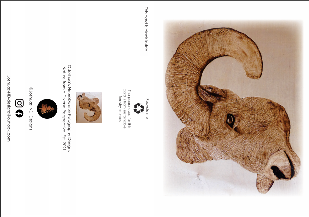 "Ram-Say" Greetings Card