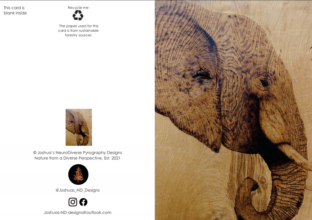 "Rustic Rue" Greetings Card