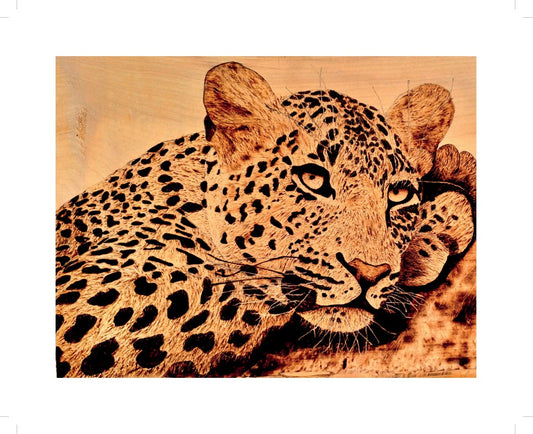 "Chilling Jaguar" Art Print