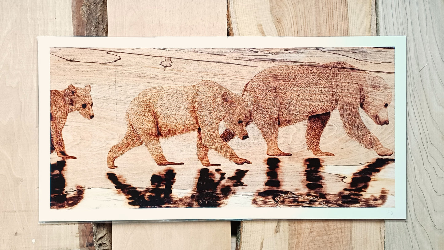 "Family Stroll" Art Print