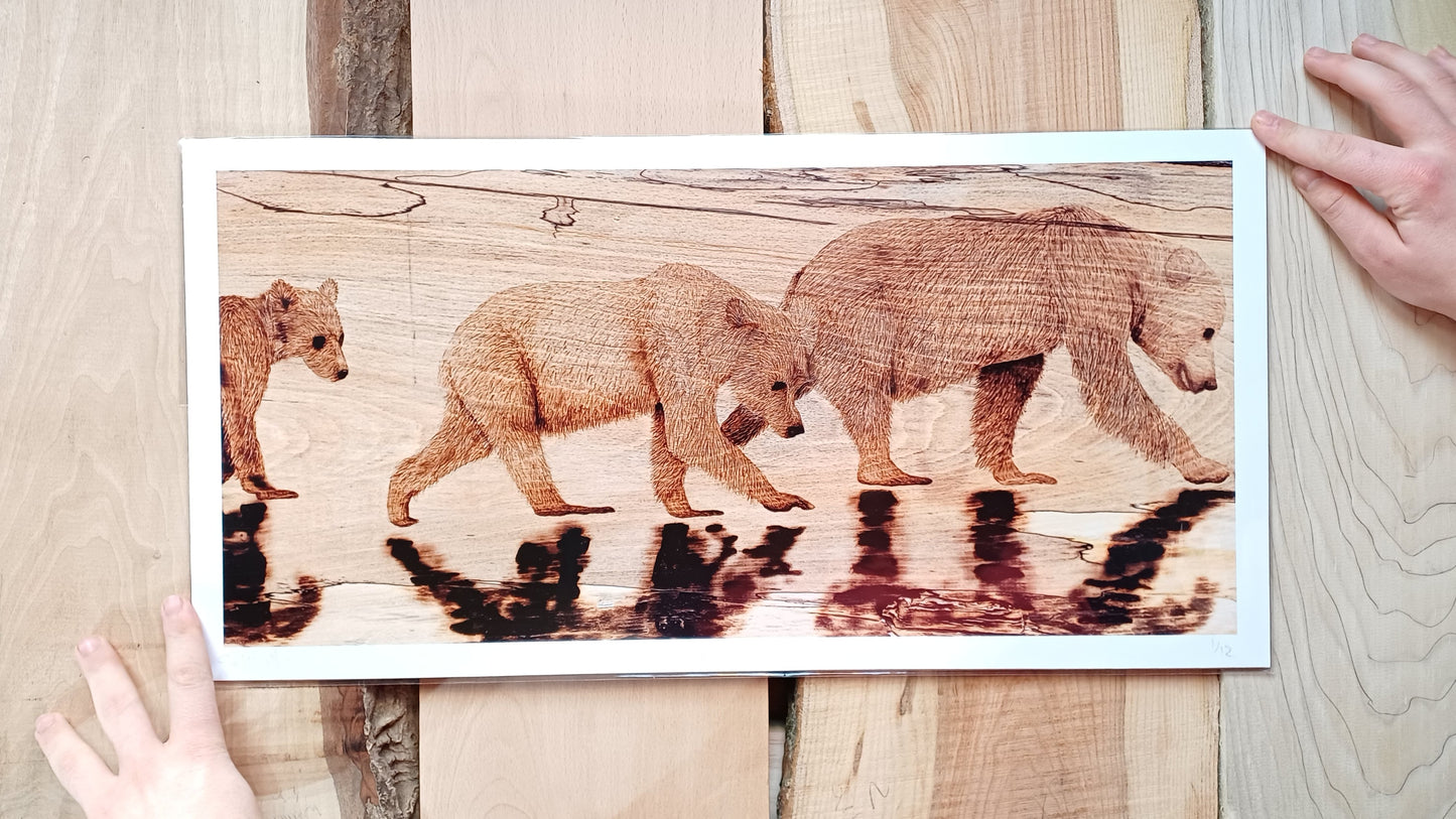 "Family Stroll" Art Print