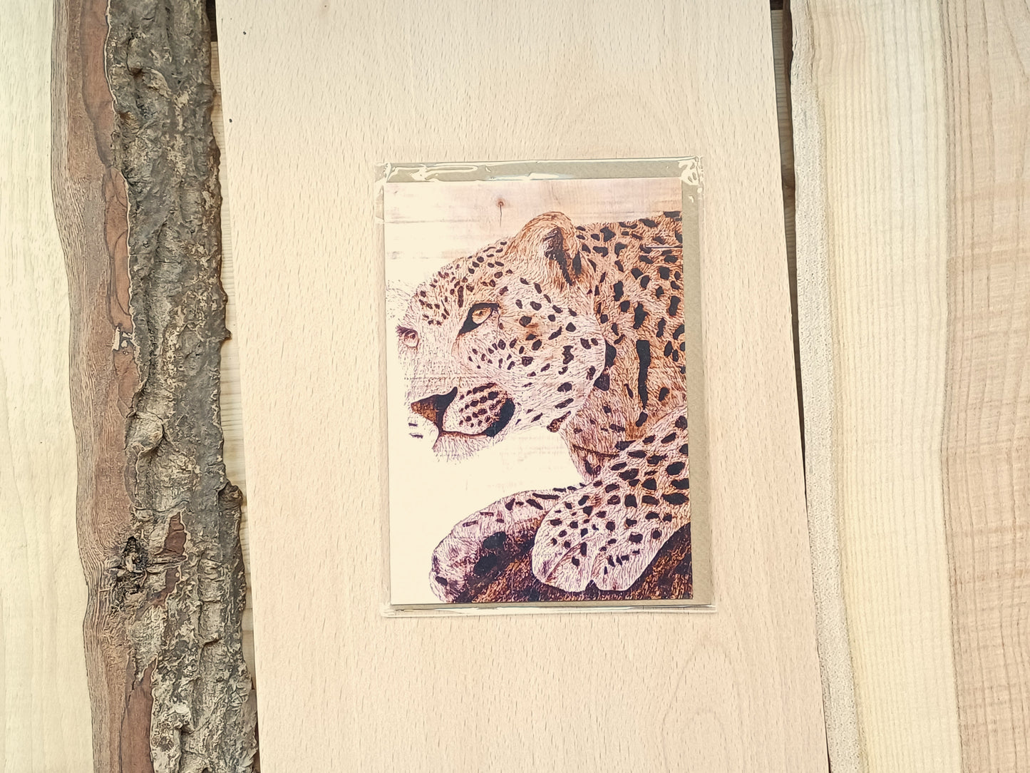 "Jaguar Lingering" Greetings Card