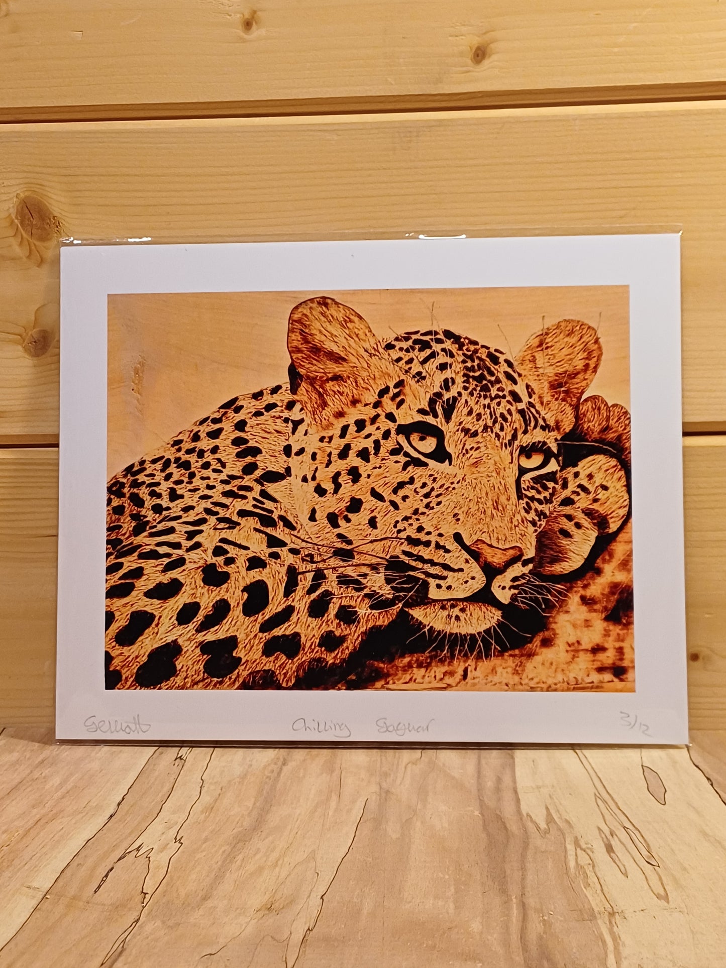 "Chilling Jaguar" Art Print