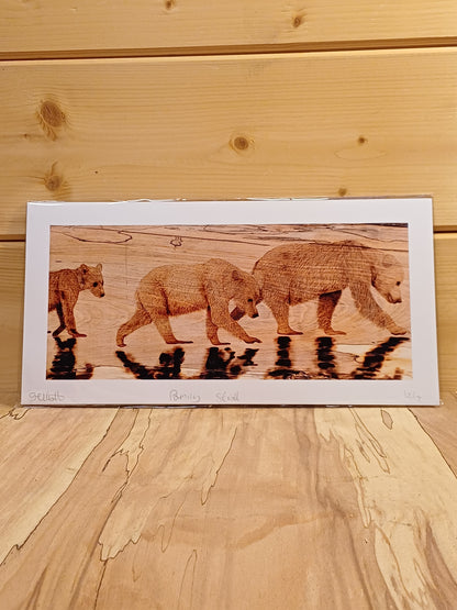 "Family Stroll" Bear Family Inspired Fine Art Print