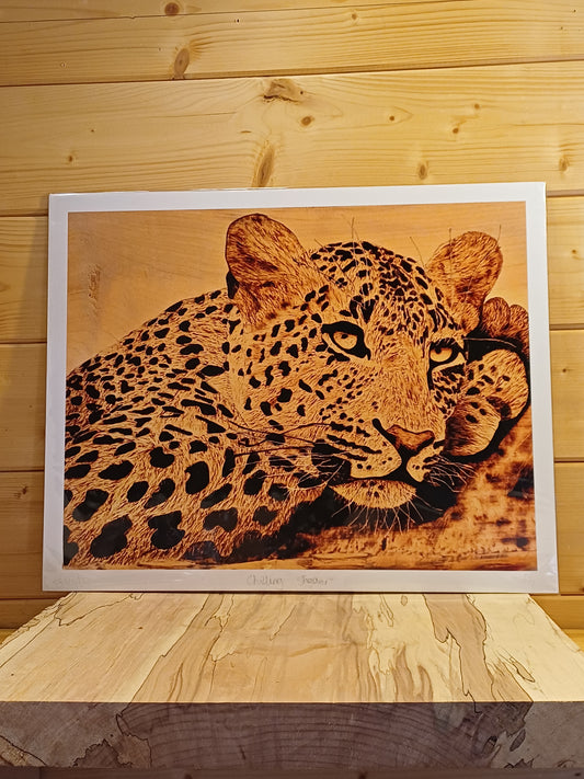 "Chilling Jaguar" Art Print
