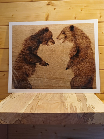 "Family Stroll", Bear Family Inspired Fine Art Print