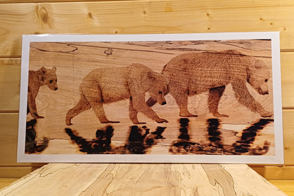 "Family Stroll" Bear Family Inspired Fine Art Print