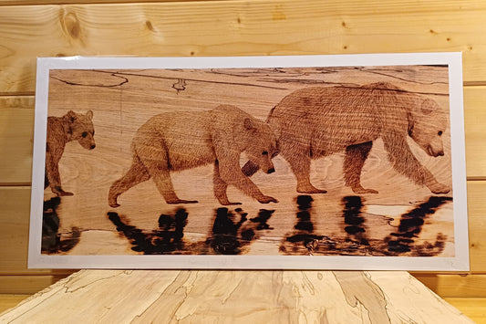 "Family Stroll" Bear Family Inspired Fine Art Print