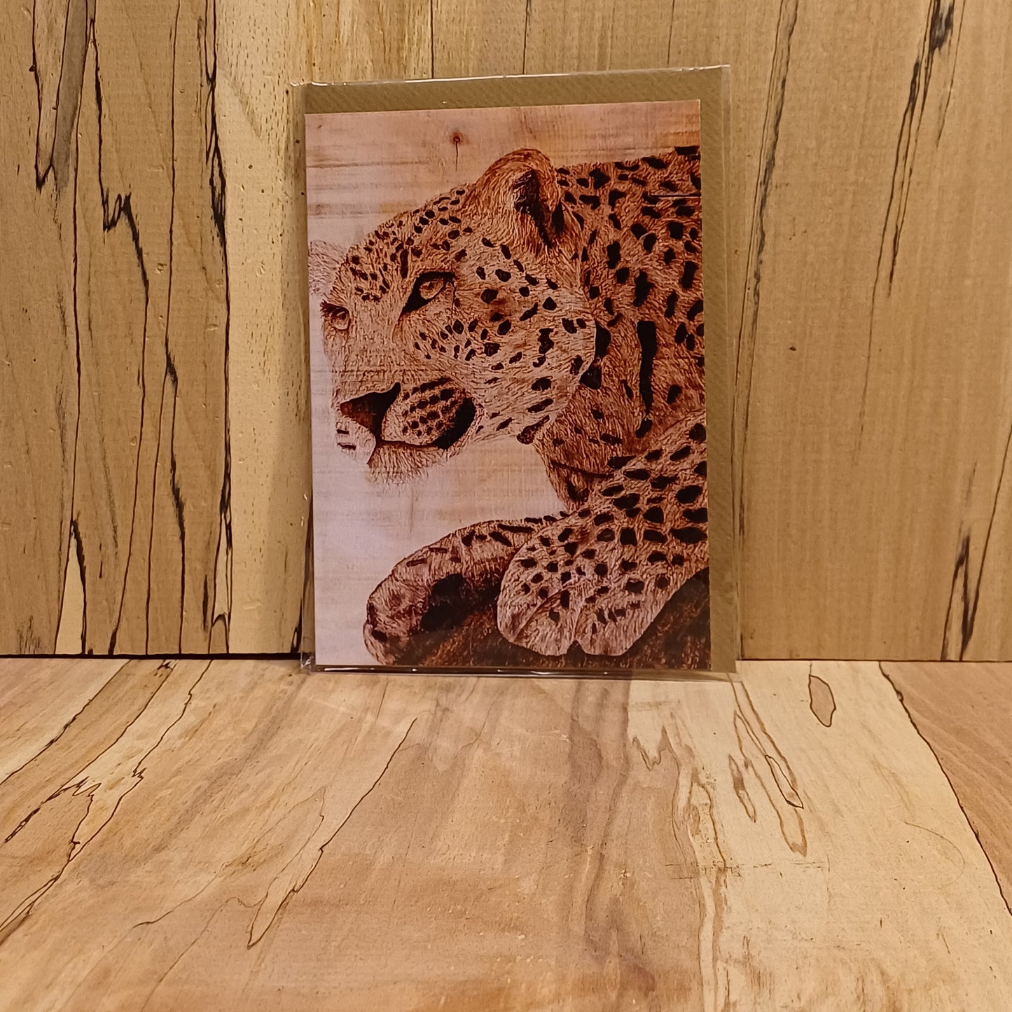 "Jaguar Lingering" Greetings Card