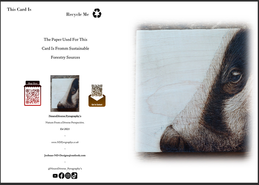Your Badgering Me - A6 Greeting Card