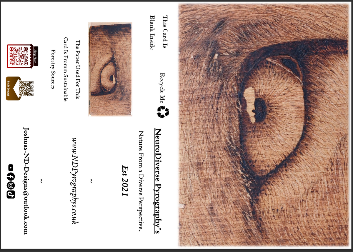 Eye-Leen (Close-Up) - A6 Greeting Card