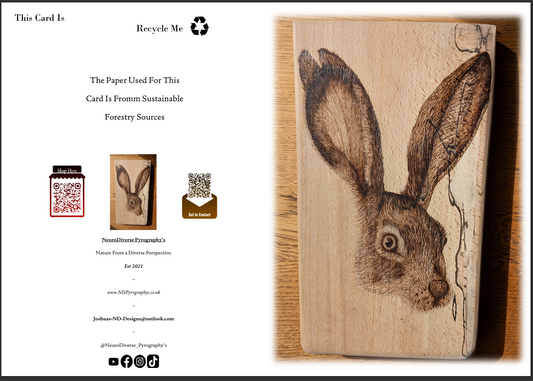 Hare Dare You? - A6 Greeting Card