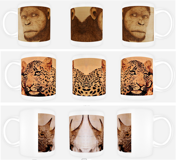 Mirrored Design Mugs