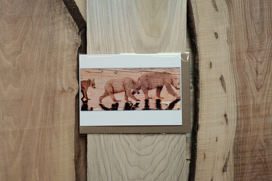 "Family Stroll" Greeting Card
